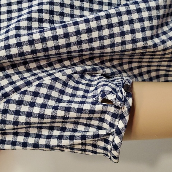 Cute Vintage Gingham Crop Tie Back Top by Esprit! - Picture 4 of 9